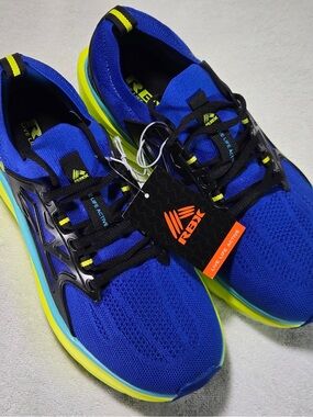 RBX Men’s Royal Blue Athletic Shoes with Neon Yellow Highlights